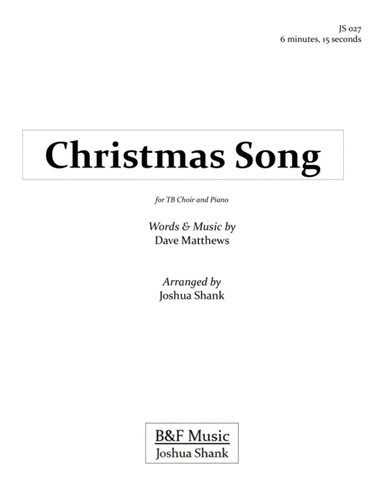 Christmas Song (arr. Joshua Shank)