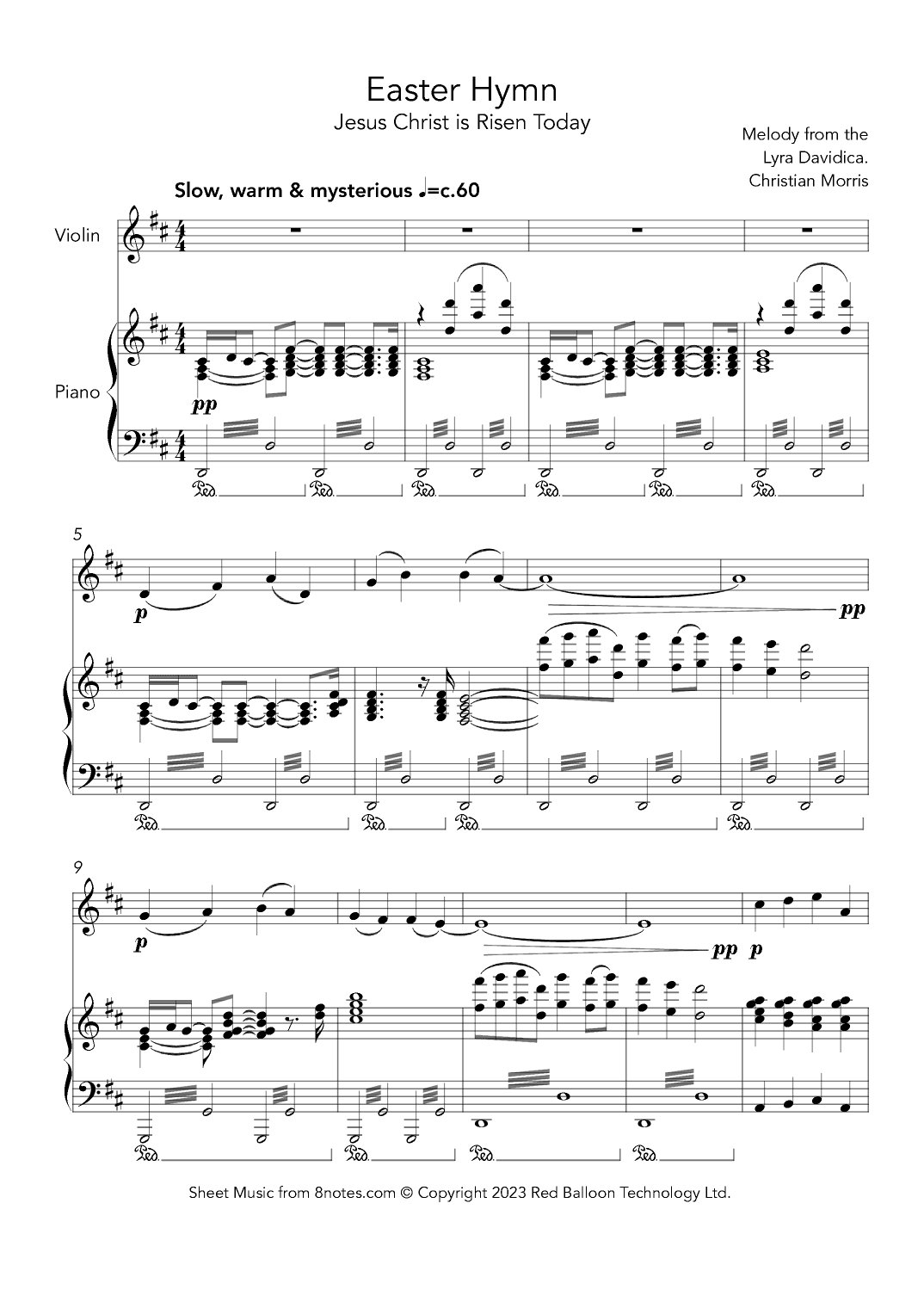 Easter Hymn (Jesus Christ is Risen Today) (arr. Christian Morris)