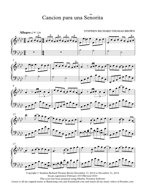 Cancion para una Señorita