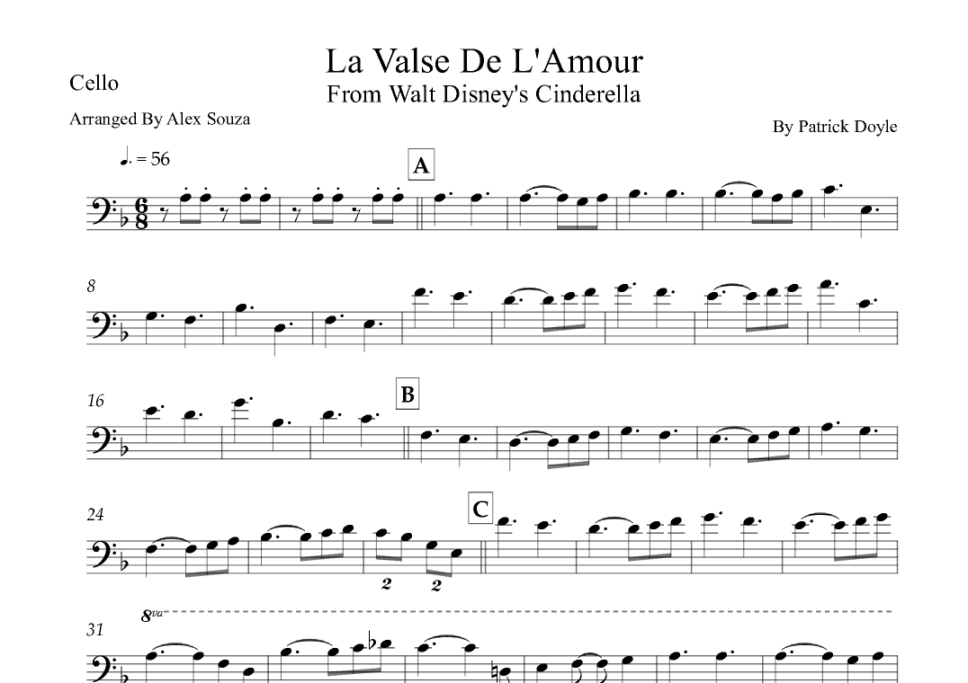 La Valse De L'amour (arr. Alex Souza)