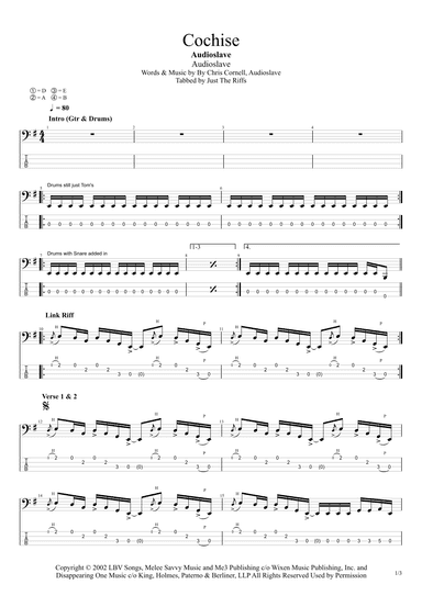 Cochise (arr. Just The Riffs)