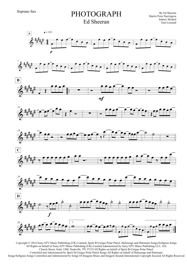 Photograph (arr. Leo Silva)