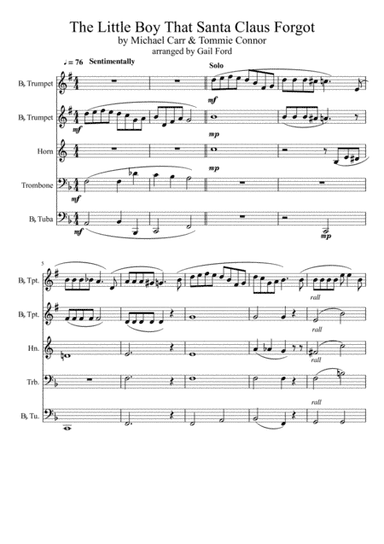 The Little Boy That Santa Claus Forgot (arr. Gail Ford)