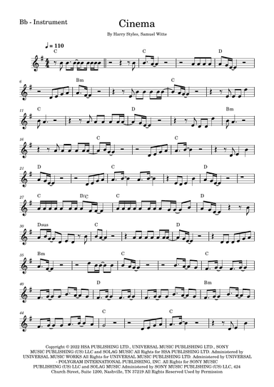 Cinema (arr. Fabio Eduardo de Oliveira)