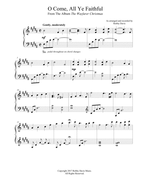 O Come, All Ye Faithful (arr. Robby Davis Music)
