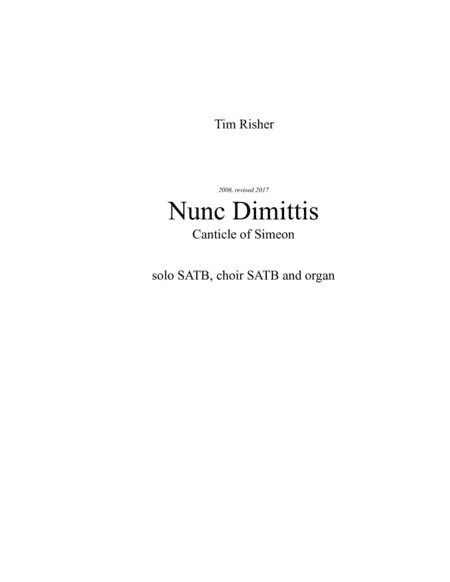 Nunc Dimittis