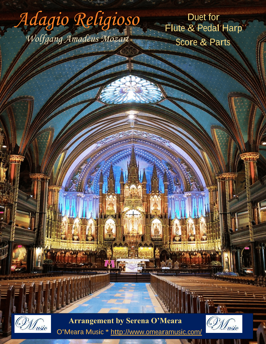 Adagio Religioso, K622, Duet for Flute & Pedal Harp (arr. Serena O'Meara)