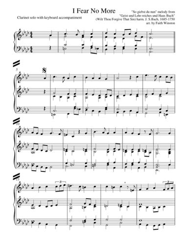 I Fear No More (arr. Faith Winston)