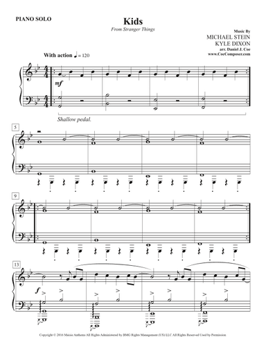 Kids (arr. Daniel J. Coe)