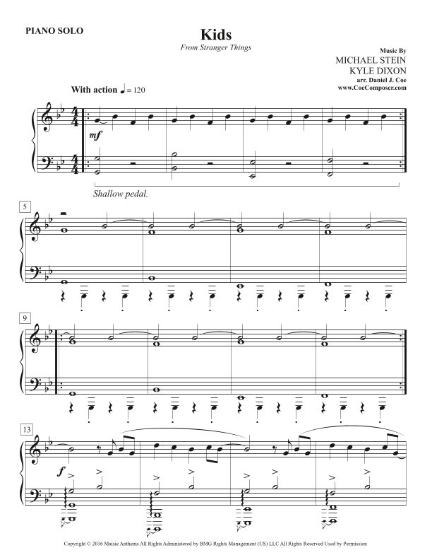 Kids (arr. Daniel J. Coe)