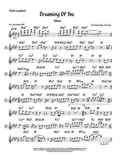 Dreaming Of You (arr. Katsumi WF)