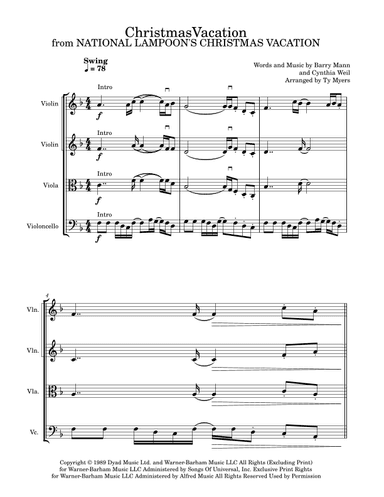 Christmas Vacation (arr. Ty Myers)