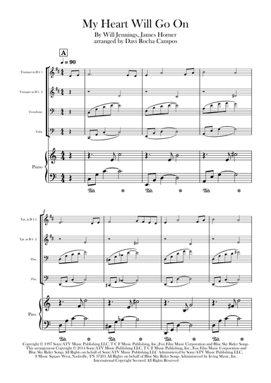 My Heart Will Go On (love Theme From 'titanic') (arr. Davi Rocha Campos)