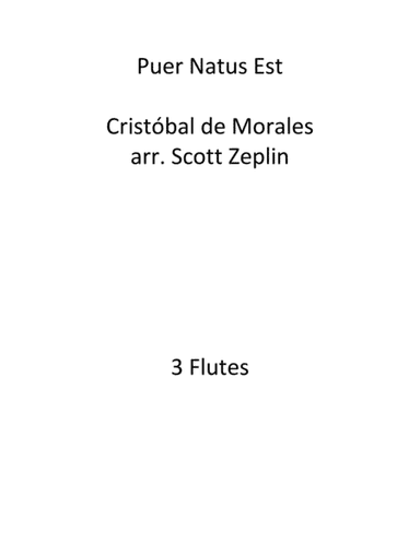 Puer Natus Est (arr. Scott Zeplin)