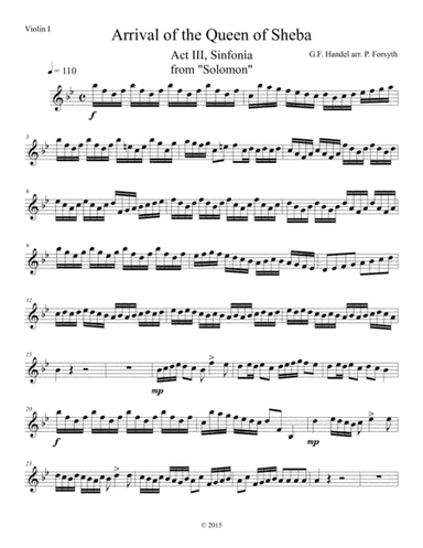 Arrival of the Queen of Sheba (arr. Patrick Forsyth)