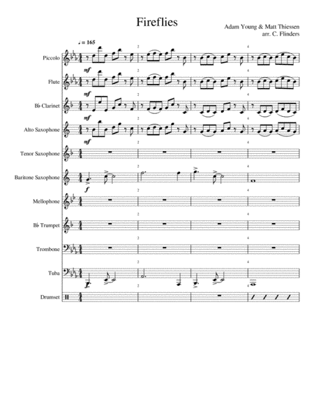 Fireflies (arr. Cassandra Flinders)