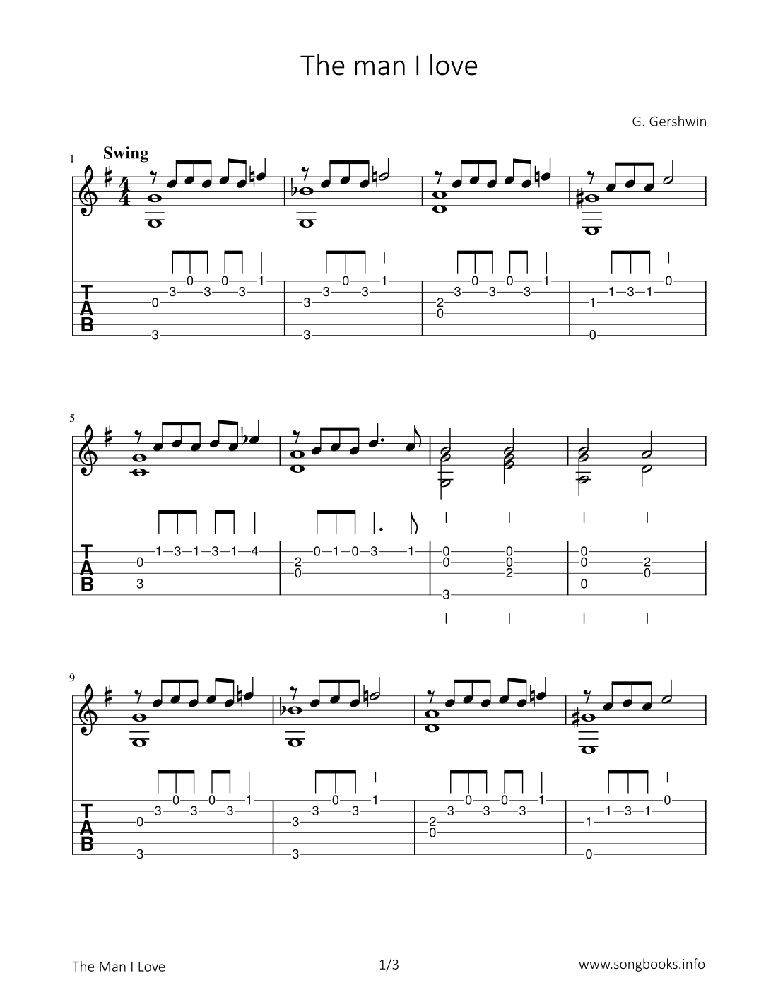 The Man I love (arr. Bettina Schipp)