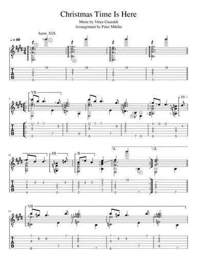 Christmas Time Is Here (arr. Peter Miklitz)