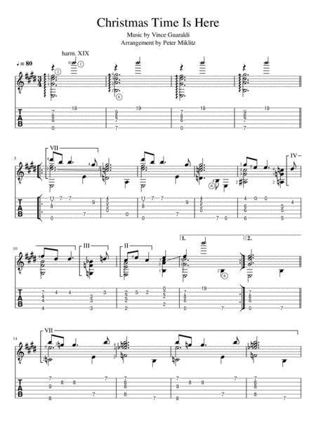 Christmas Time Is Here (arr. Peter Miklitz)