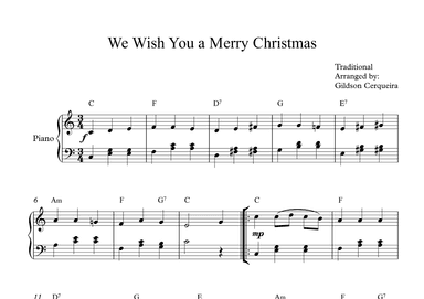 We Wish You a Merry Christmas (arr. Gildson Cerqueira)