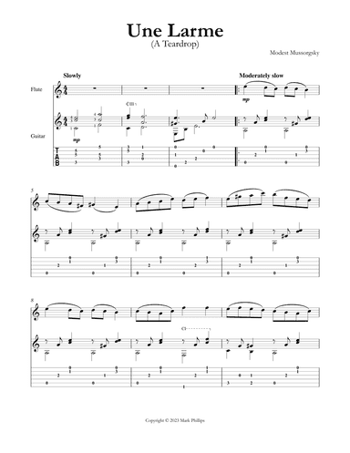 Une Larme (arr. Mark Phillips)