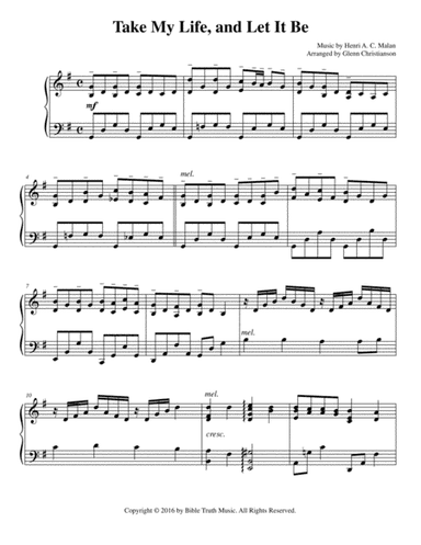 Take My Life And Let It Be (arr. Glenn Christianson)