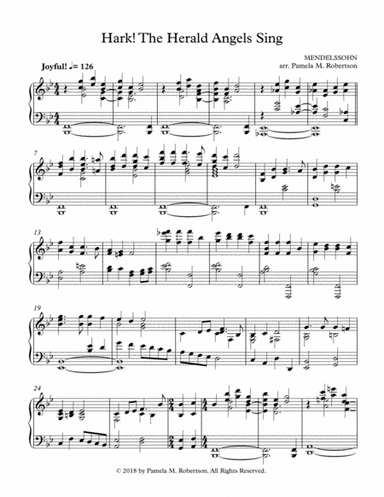 Hark the Herald Angels Sing (arr. Pamela M. Robertson)