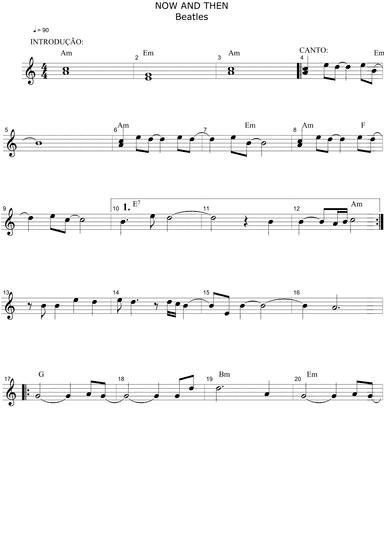 Now And Then (arr. Heraldo Melo Santos)