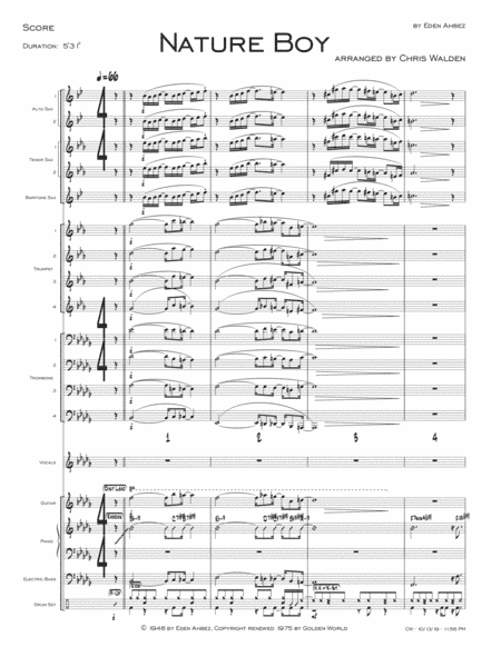 Nature Boy (arr. Chris Walden)