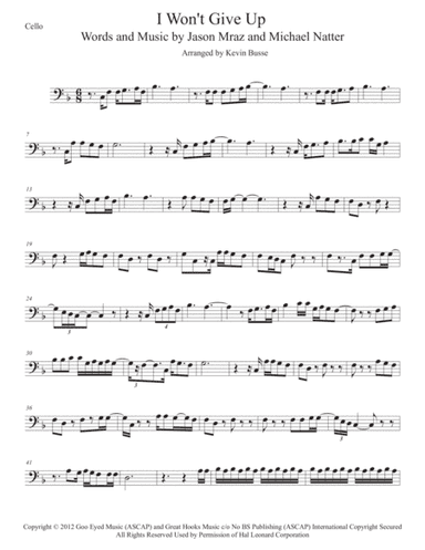 I Won't Give Up (arr. Kevin Busse)