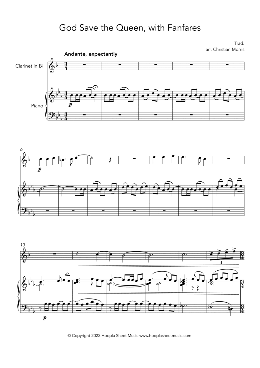 God Save the Queen, with Fanfares (arr. Christian Morris)