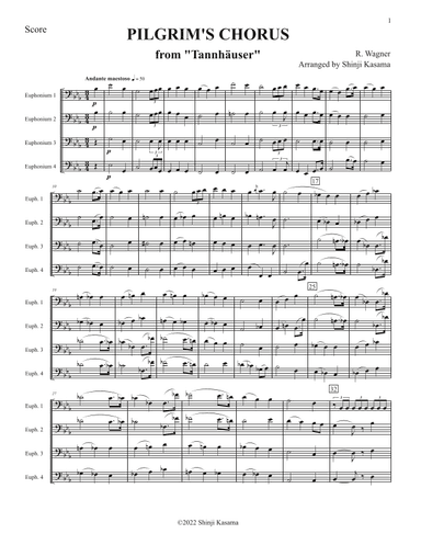 PILGRIM'S CHORUS from "Tannhäuser" (arr. Shinji Kasama)