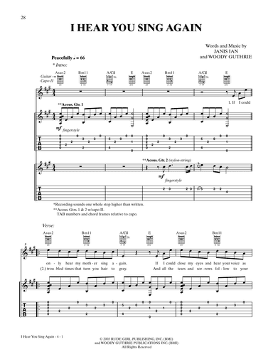 I Hear You Sing Again