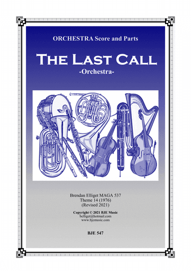 The Last Call - Orchestra Score and Parts PDF