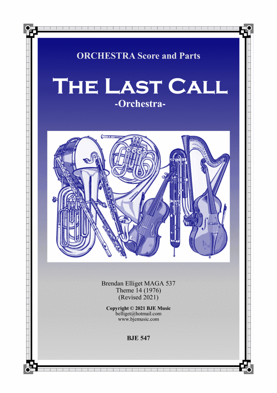 The Last Call - Orchestra Score and Parts PDF