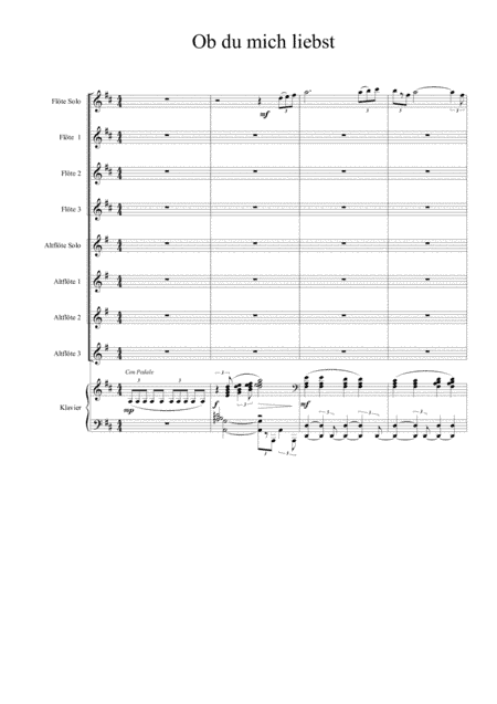 Ob du mich liebst (arr. Dmitrii Shchukin)