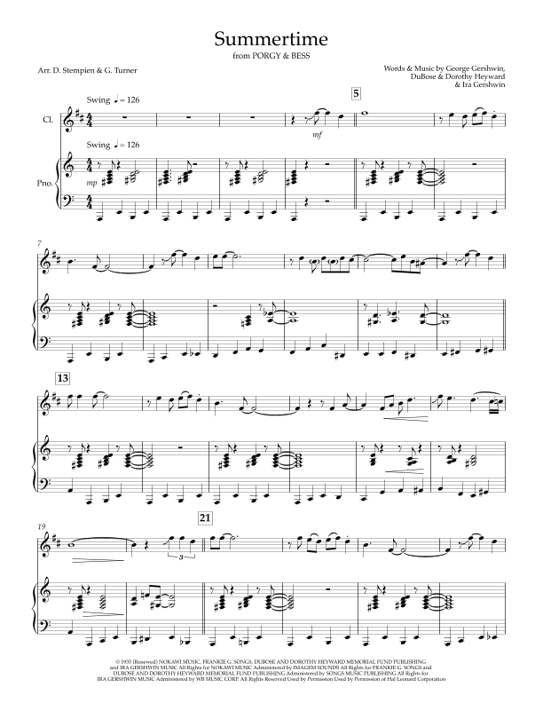 Summertime (arr. Standard Time)