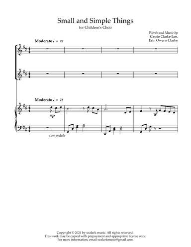 Small and Simple Things