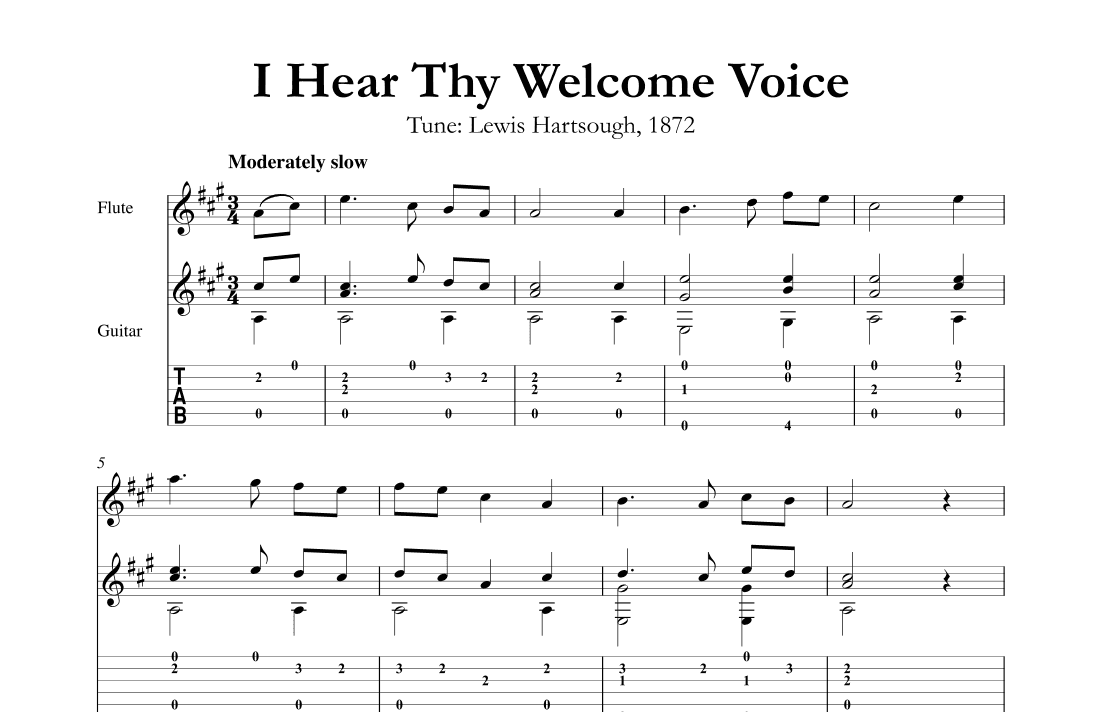 I Hear Thy Welcome Voice (arr. Mark Phillips)