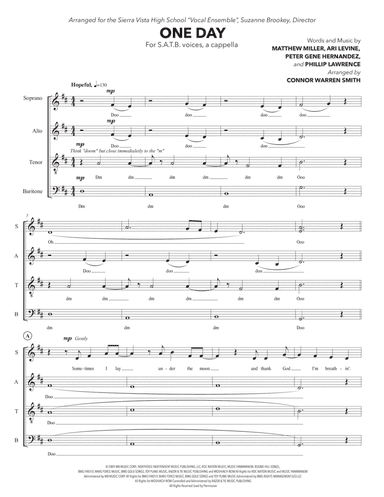 One Day (arr. Connor Warren Smith)
