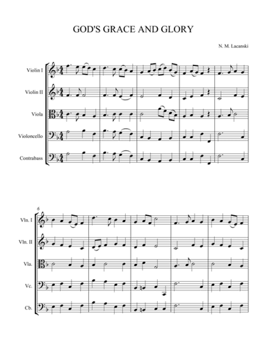 God's Grace and Glory (arr. theupperstaff.com)