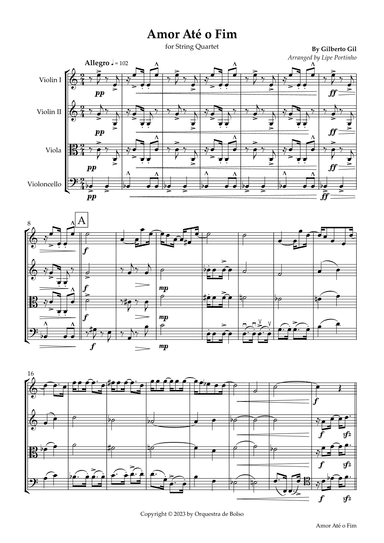 Amor Ate O Fim (arr. Lipe Portinho)