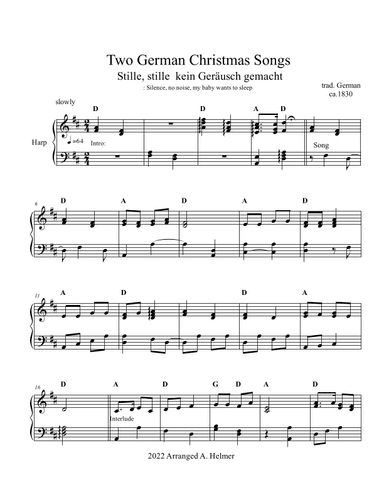Two German Christmas Songs (arr. Aiga Helmer)