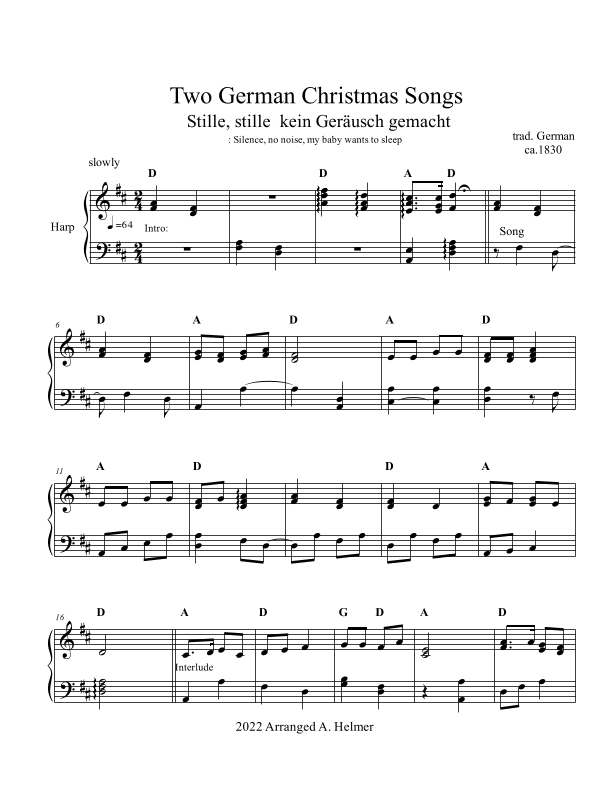 Two German Christmas Songs (arr. Aiga Helmer)