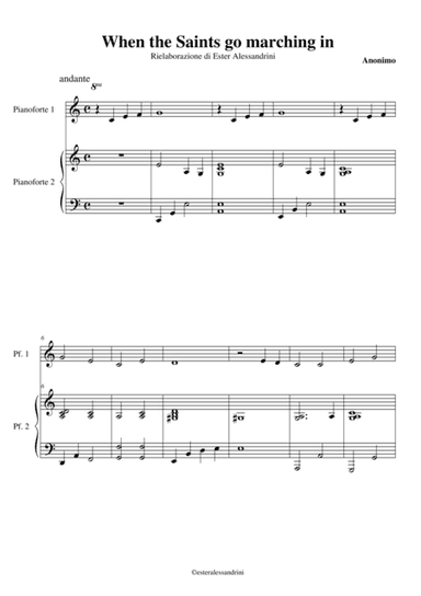 Oh when the Saints (arr. Ester Alessandrini)