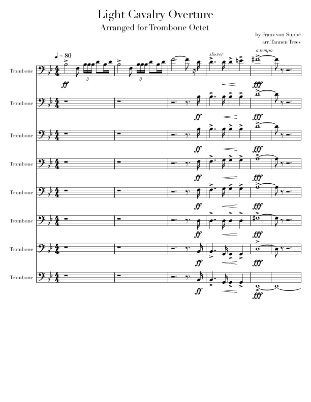 Light Cavalry Overture (arr. Tannen Trees)