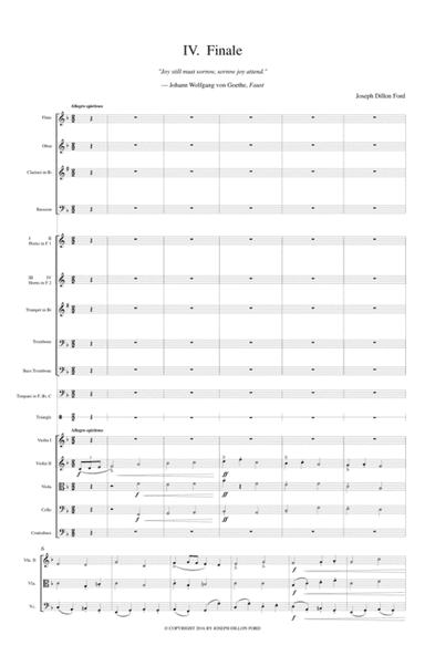 Symphony in F In Memoriam Johann Wolfgang von Goethe for orchestra - 4th movement