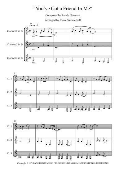 You've Got A Friend In Me (arr. Claire Summerbell)