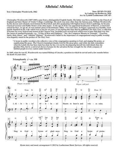 Alleluia! Alleluia! (arr. Lyndell Leatherman)