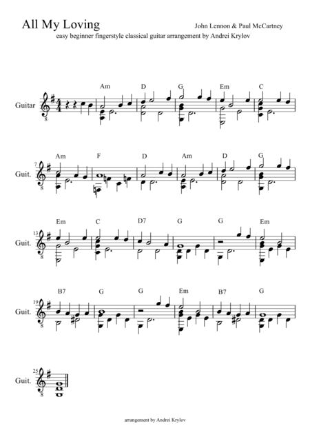All My Loving (arr. Andrei Krylov)